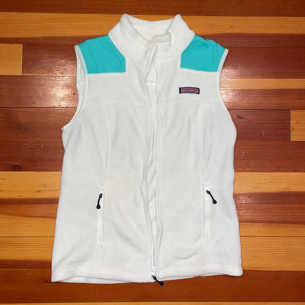 White and teal vineyard vines vest!!!